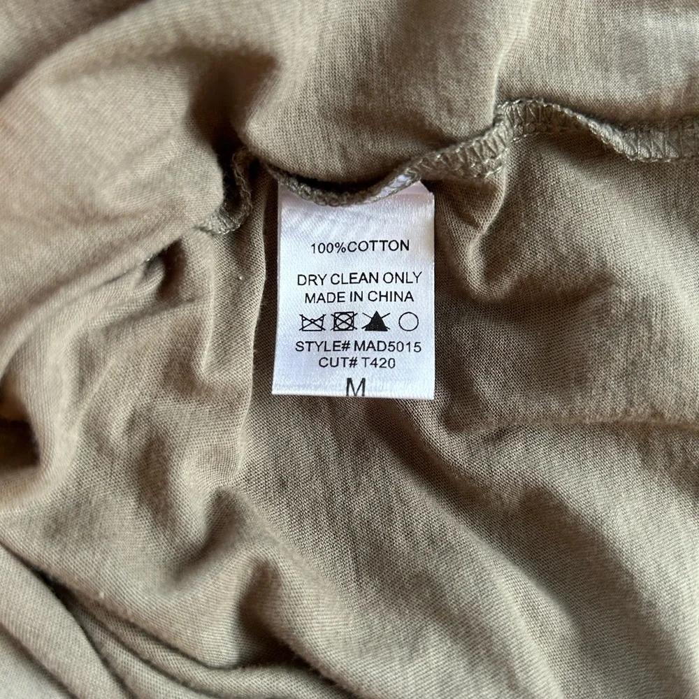 La Miel Summer Ruched Dress olive green size M NWOT - Picture 9 of 11